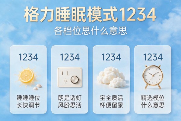 格力睡眠模式1234各档位什么意思