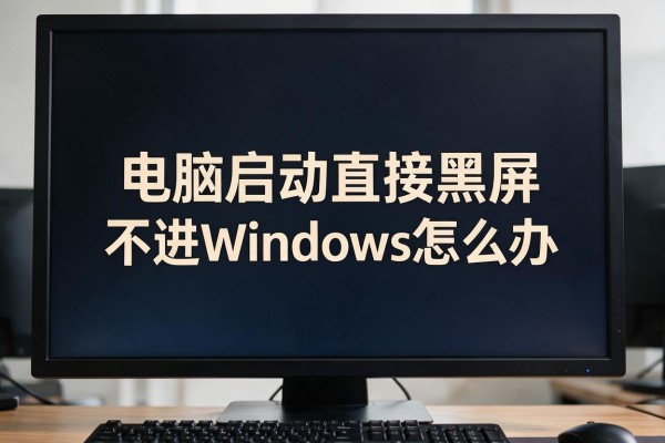 电脑启动直接黑屏不进Windows怎么办