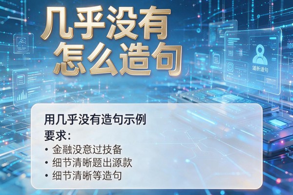 几乎没有怎么造句,用几乎没有造句示例