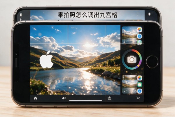 苹果手机拍照怎么调出九宫格？