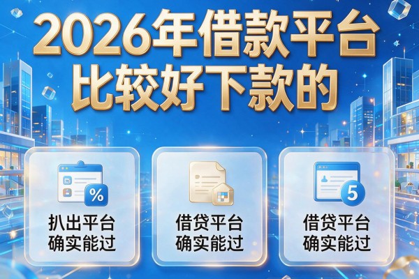 2026年借款平台比较好下款的,扒出5家借贷平台确实能过