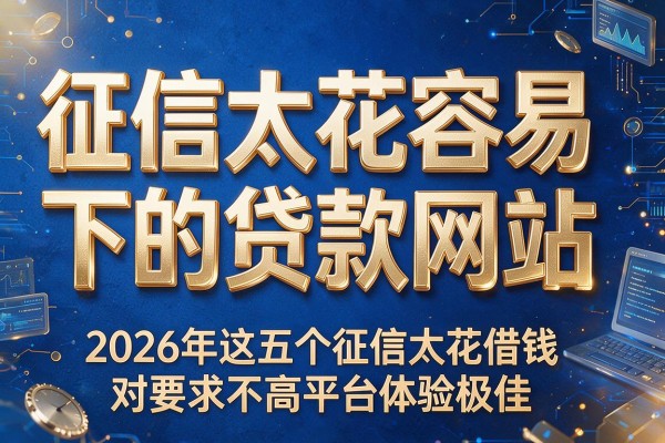 征信太花容易下的贷款网站,2026年这五个征信太花借钱对要求不高平台体验极佳