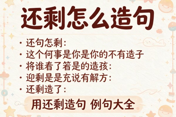 还剩怎么造句，用还剩造句例句大全