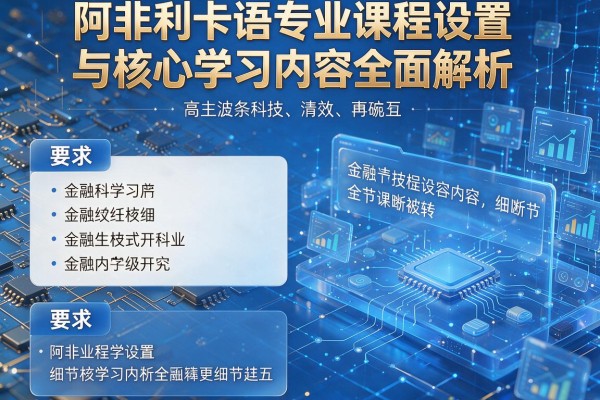 阿非利卡语专业课程设置与核心学习内容全面解析