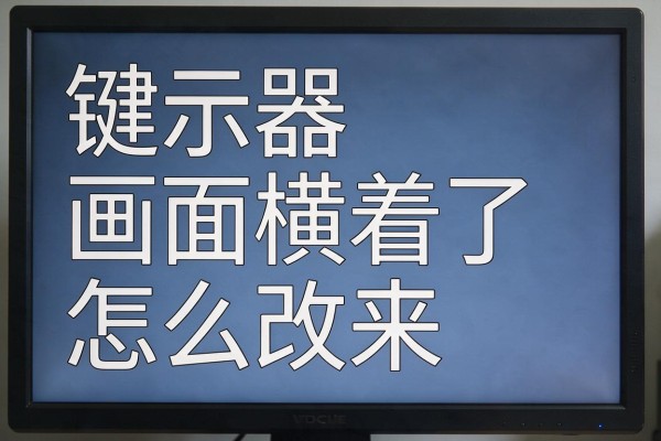 显示器画面横着了怎么改回来