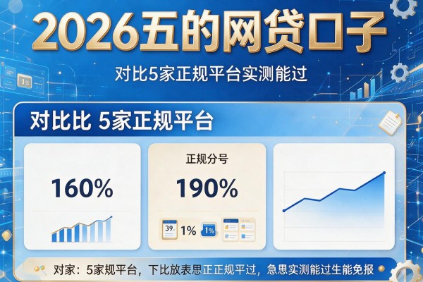 2026五的网贷口子,对比5家正规平台实测能过