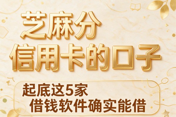 芝麻分信用卡的口子,起底这5家借钱软件确实能借