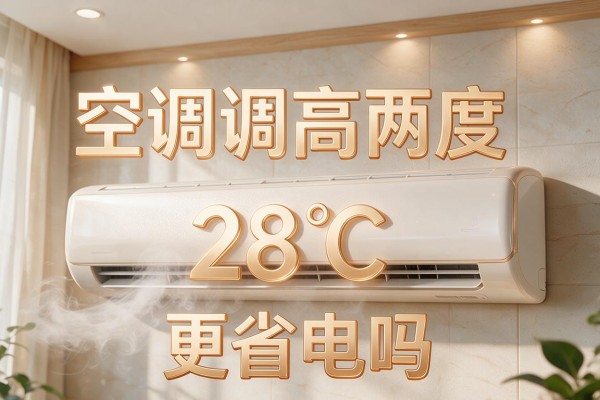 空调调高两度（28℃）更省电吗