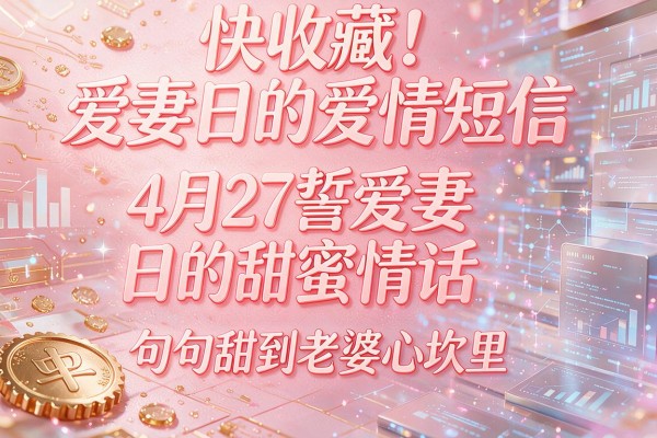 快收藏！爱妻日的爱情短信-4月27誓爱妻日的甜蜜情话，句句甜到老婆心坎里