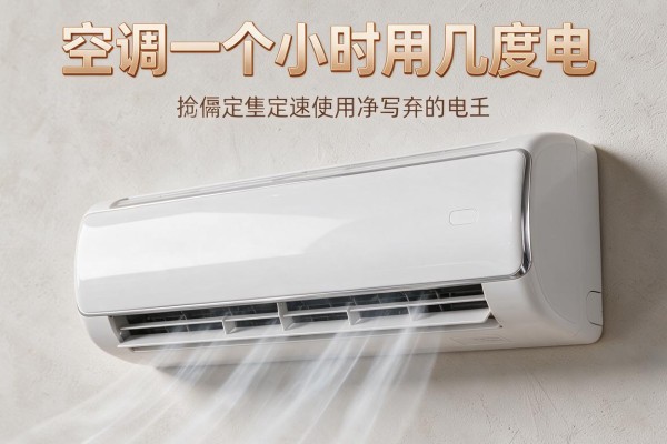 空调一个小时用几度电