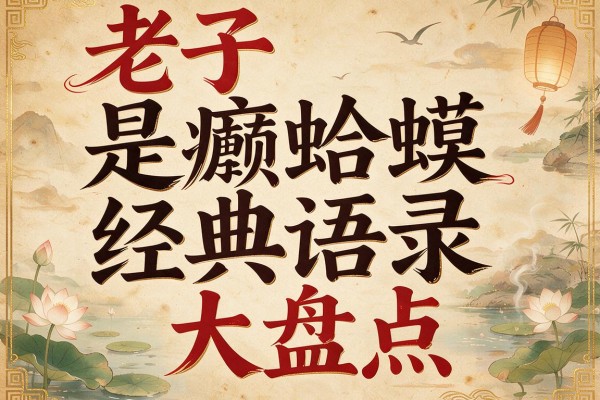 老子是癞蛤蟆经典语录大盘点