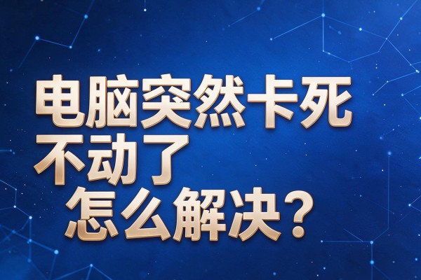 电脑突然卡死不动了怎么解决？