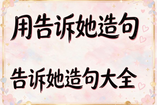 用告诉她造句,告诉她造句大全