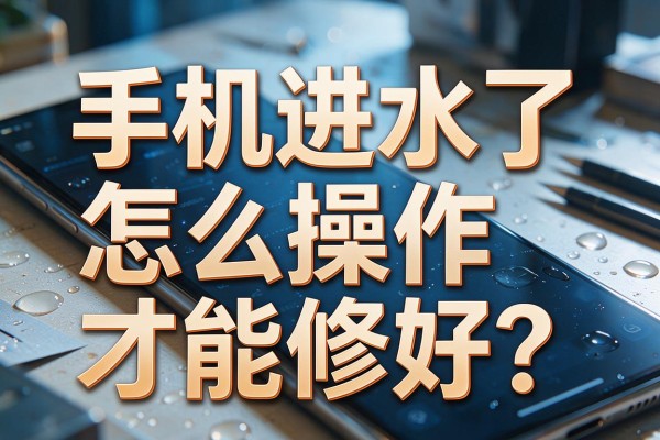 手机进水了怎么操作才能修好？