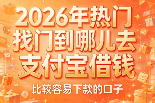 2026年热门到哪儿去找支付宝借钱，比较容易下款的口子