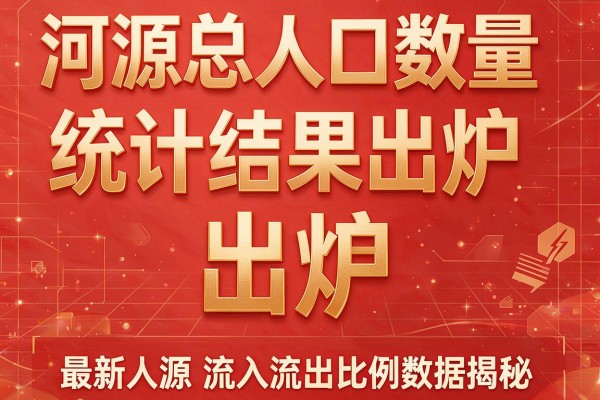 河源总人口数量统计结果出炉 最新河源人口流入流出比例数据揭秘