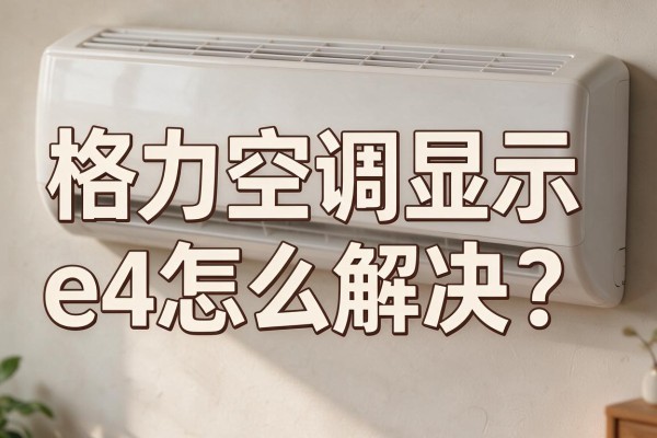格力空调显示e4怎么解决?