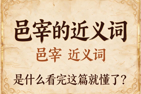 邑宰的近义词，邑宰的近义词是什么看完这篇就懂了