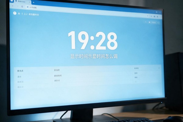 电脑屏幕显示时间怎么调