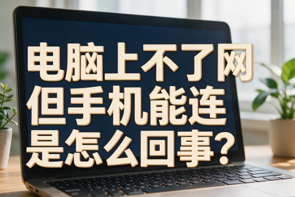 电脑上不了网但手机能连是怎么回事?