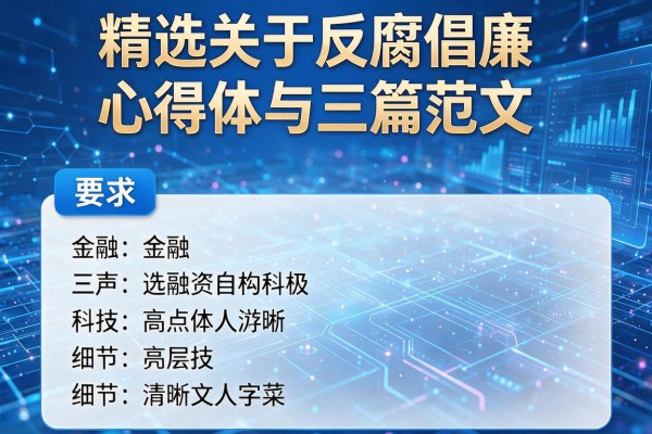 精选关于反腐倡廉心得体会三篇范文