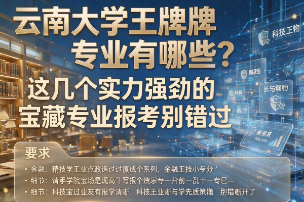 云南大学王牌专业有哪些?这几个实力强劲的宝藏专业报考别错过