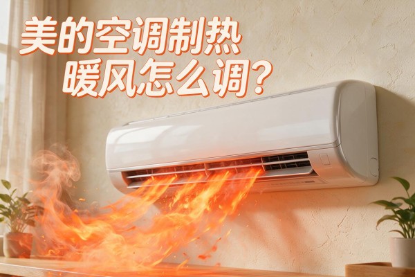 美的空调制热暖风怎么调?