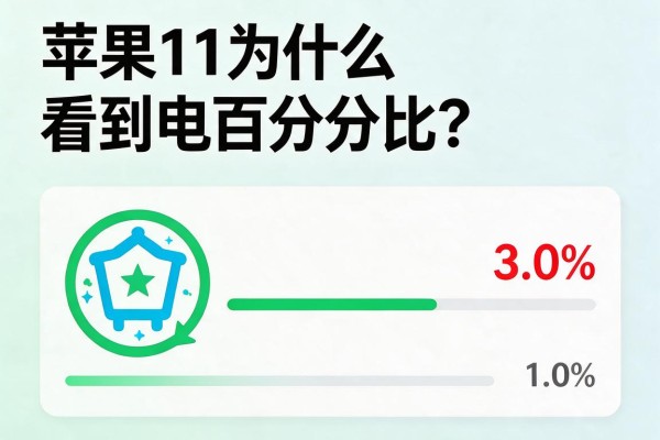 苹果11为什么看不到电池百分比？