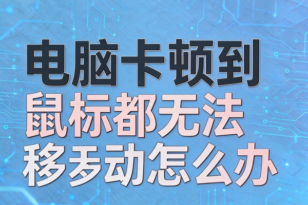 电脑卡顿到鼠标都无法移动怎么办