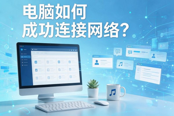 电脑如何成功连接网络?