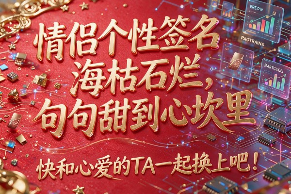 情侣个性签名海枯石烂,句句甜到心坎里,快和心爱的TA一起换上吧