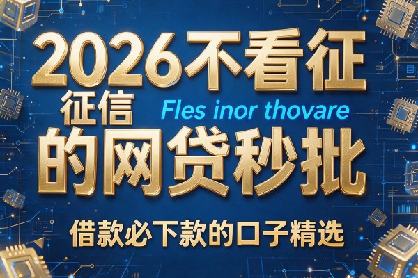 2026不看征信的网贷秒批，借款必下款的口子精选