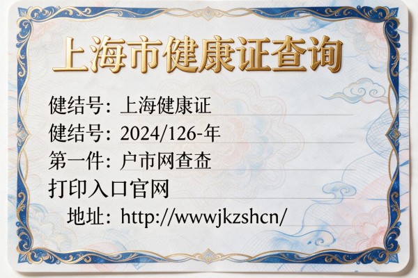 上海市健康证查询打印入口官网地址http://wwwjkzshcn/