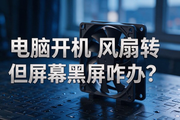 电脑开机风扇转但屏幕黑屏咋办?