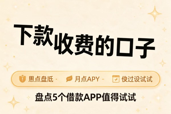 下款收费的口子,盘点5个借款APP值得试试