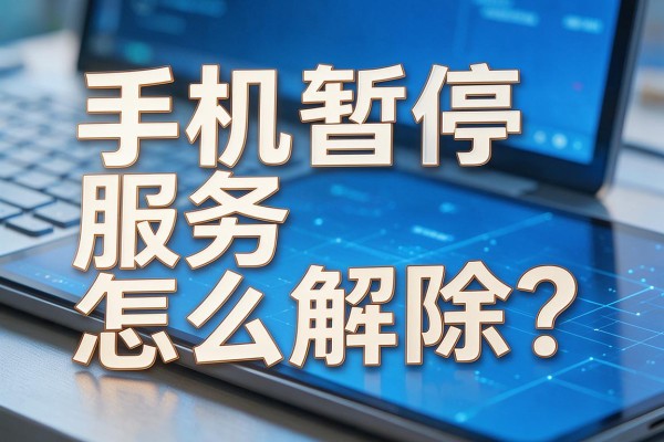 手机暂停服务怎么解除?