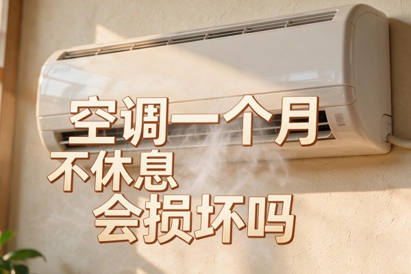 空调开一个月不休息会损坏吗