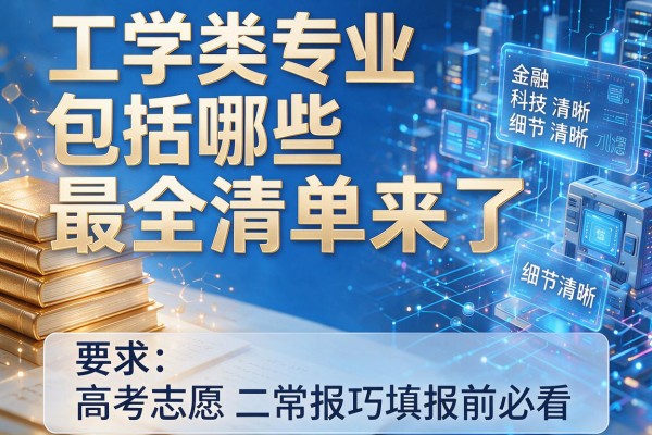 工学类专业包括哪些最全清单来了高考志愿填报前必看