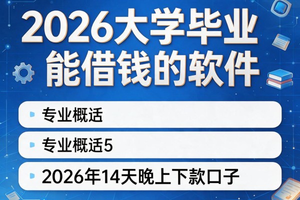 2026大学毕业能借钱的软件,专业概括5个2026年14天晚上下款口子