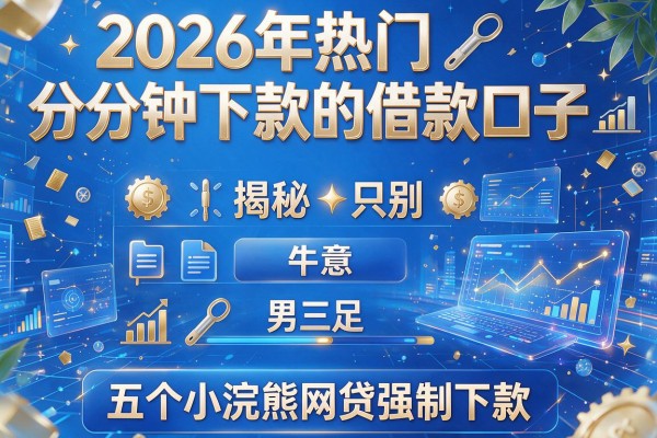 2026年热门分分钟下款的借款口子,揭秘五个小浣熊网贷强制下款