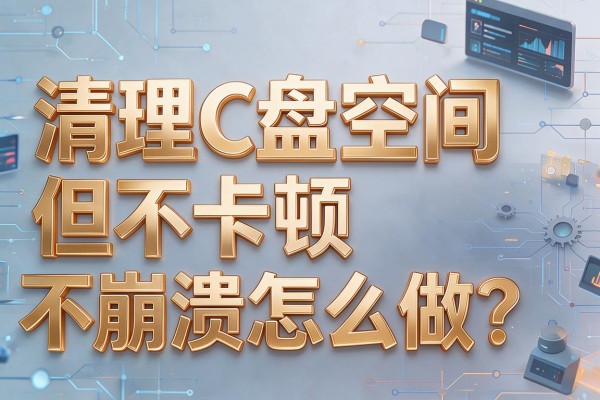 清理C盘空间但不卡顿不崩溃怎么做?