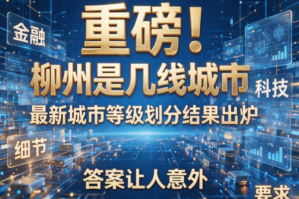 重磅!柳州是几线城市 最新城市等级划分结果出炉,答案让人意外