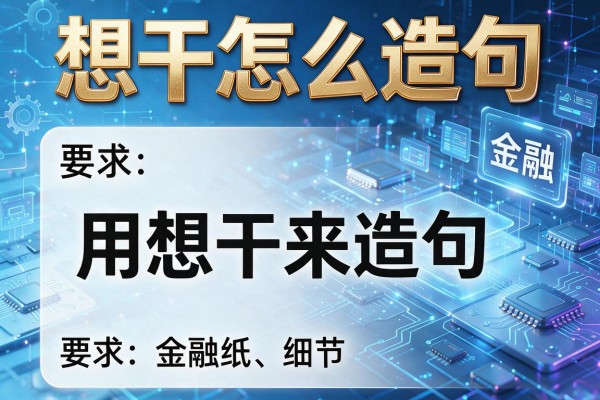 想干怎么造句,用想干来造句