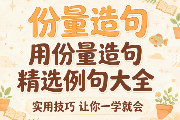份量造句-用份量造句精选例句大全实用技巧让你一学就会