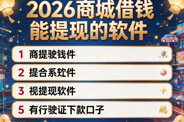 2026商城借钱能提现的软件,整理5个有行驶证下款口子
