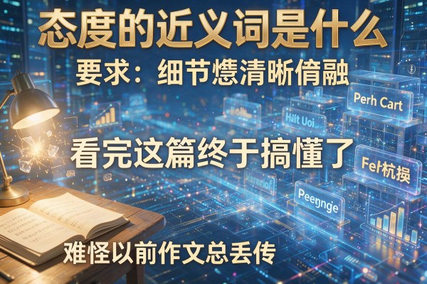 态度的近义词是什么看完这篇终于搞懂了难怪以前作文总丢分
