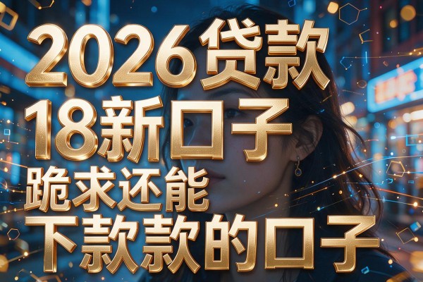 2026贷款18新口子，跪求还能下款的口子