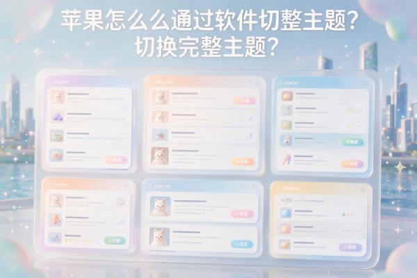 苹果怎么通过软件切换完整主题？