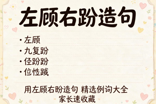 左顾右盼造句-用左顾右盼造句精选例句大全家长速收藏