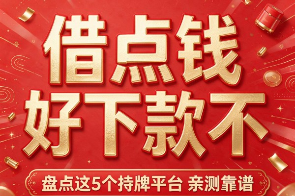 借点钱好下款不,盘点这5个持牌平台亲测靠谱